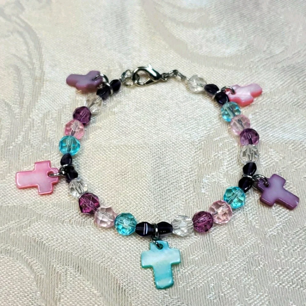 Multiple Color Cross Bracelet!